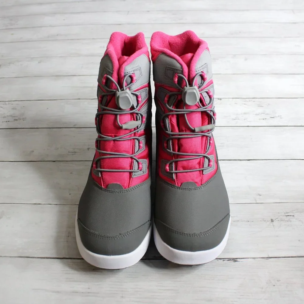 Merrell Girl's Waterproof Winter Snow Boots Size 6 M EUR 37 Pink Gray